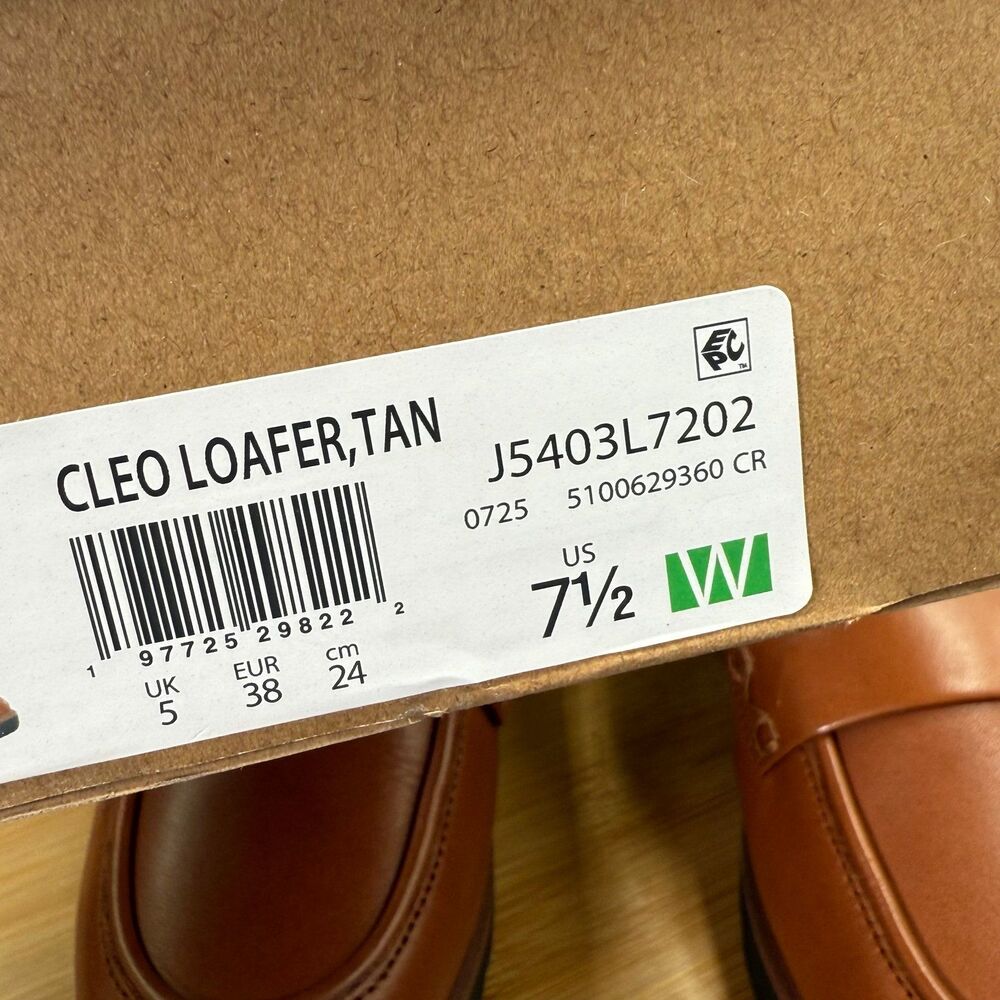 Vionic Cleo Loafer Tan Leather Women’s Size 7.5 (Wide) - Picture 10 of 12